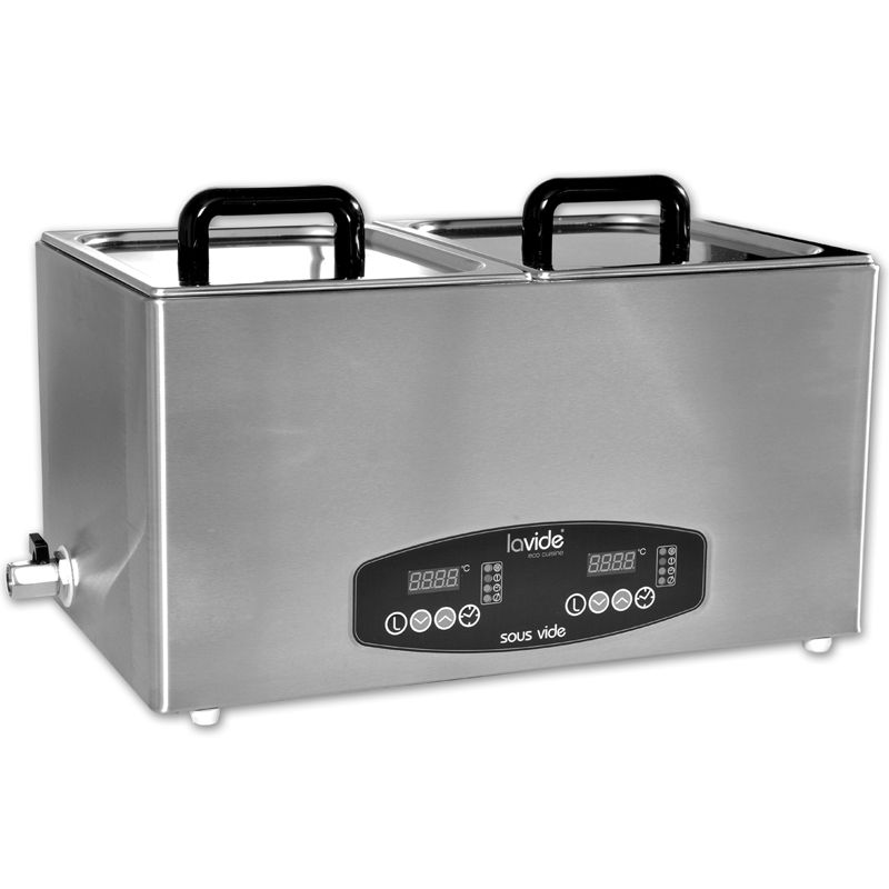 LaVide Sous-Vide Wasserbad LV.808 mit 2 x 8 Liter (getrennt regelbar)