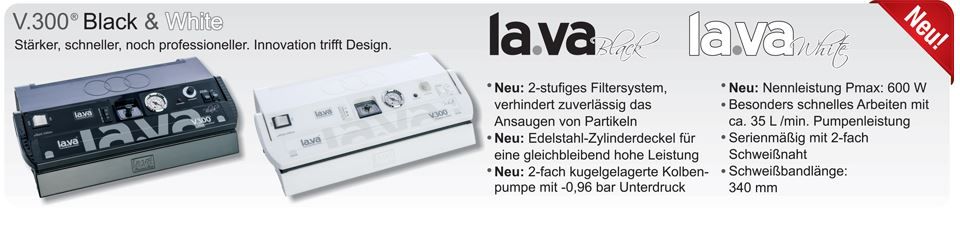 LaVa V.300 BLACK Vakuumiergerät - Produktvorteile in der Übersicht