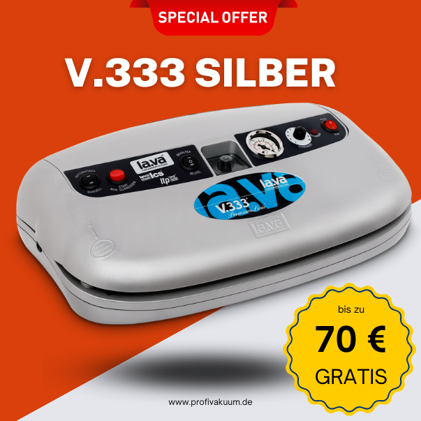 LaVa V333 Silber Vakuumiergerät mit bis zu 70 € Gratis Set