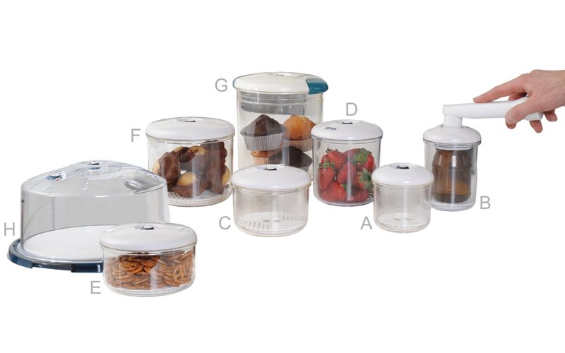 New-line - Kunststoff Vakuumbehälter - Rund 1800 ml - 160 x 140 mm (BxH) (F)