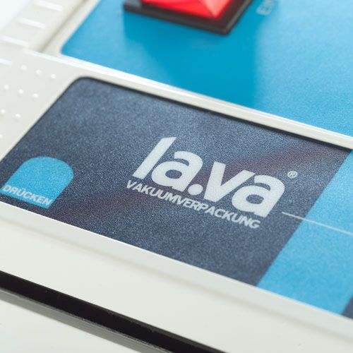Schriftzug am LAVA Vakuumiergerät V.100